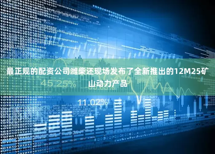 最正规的配资公司潍柴还现场发布了全新推出的12M25矿山动力产品